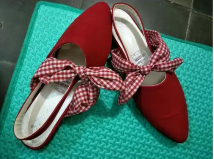 Sepatu Flat Shoes Pita OL089 - Grosir Sepatu Murah Sepatu Flat Shoes Wanita Sepatu Fantofel Sepatu