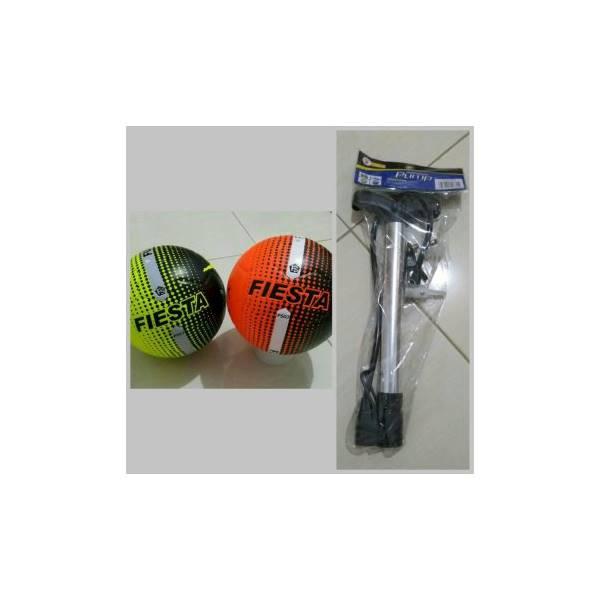 BOLA FUTSAL FIESTA ORI + POMPA TANGAN MULTIFUNGSI