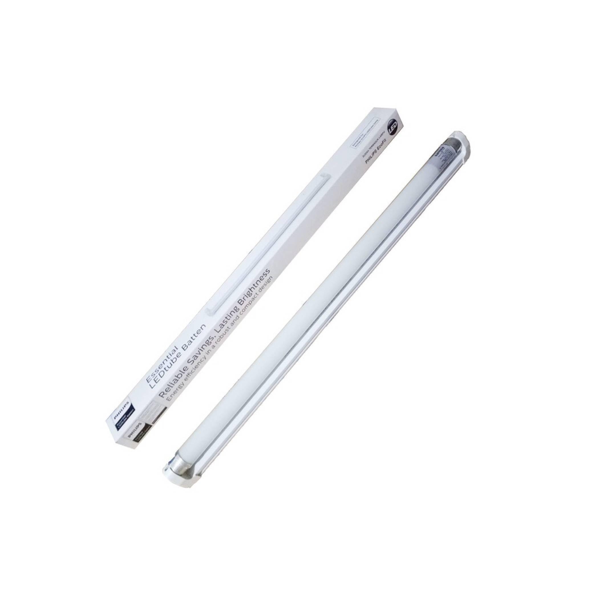 Lampu TL LED Tube T8 Ecofit Set + Kap Lampu - PHILIPS 16 Watt / 16W