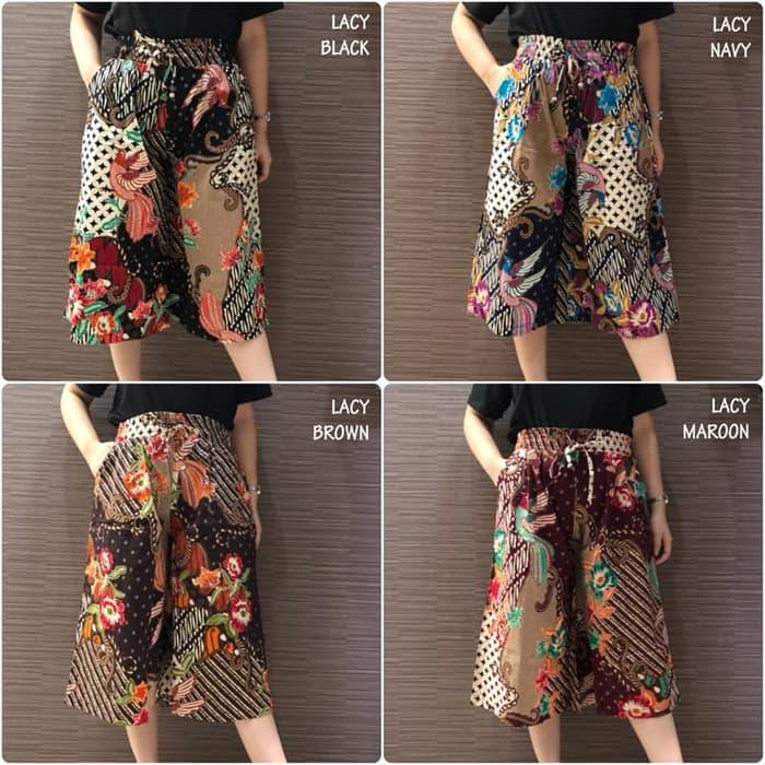 Lacy Cullote - Celana Batik Pendek Wanita Kulot Wanita