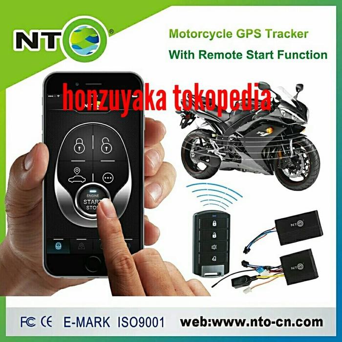 alarm motor android ios bisa pakai remot dan hp dan sudah ada GPS nya