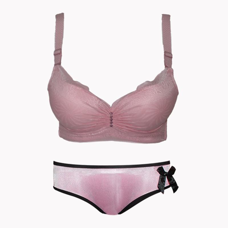 EELIC PDW-85830 PEACH-PINK 1 SET Pakaian Dalam Wanita BRA 858 + Celana Dalam Wanita 9930 Pakaian Dalam set yang nyaman dipakai berbahan lembut sangat cocok untuk remaja Maupun Wanita Dewasa