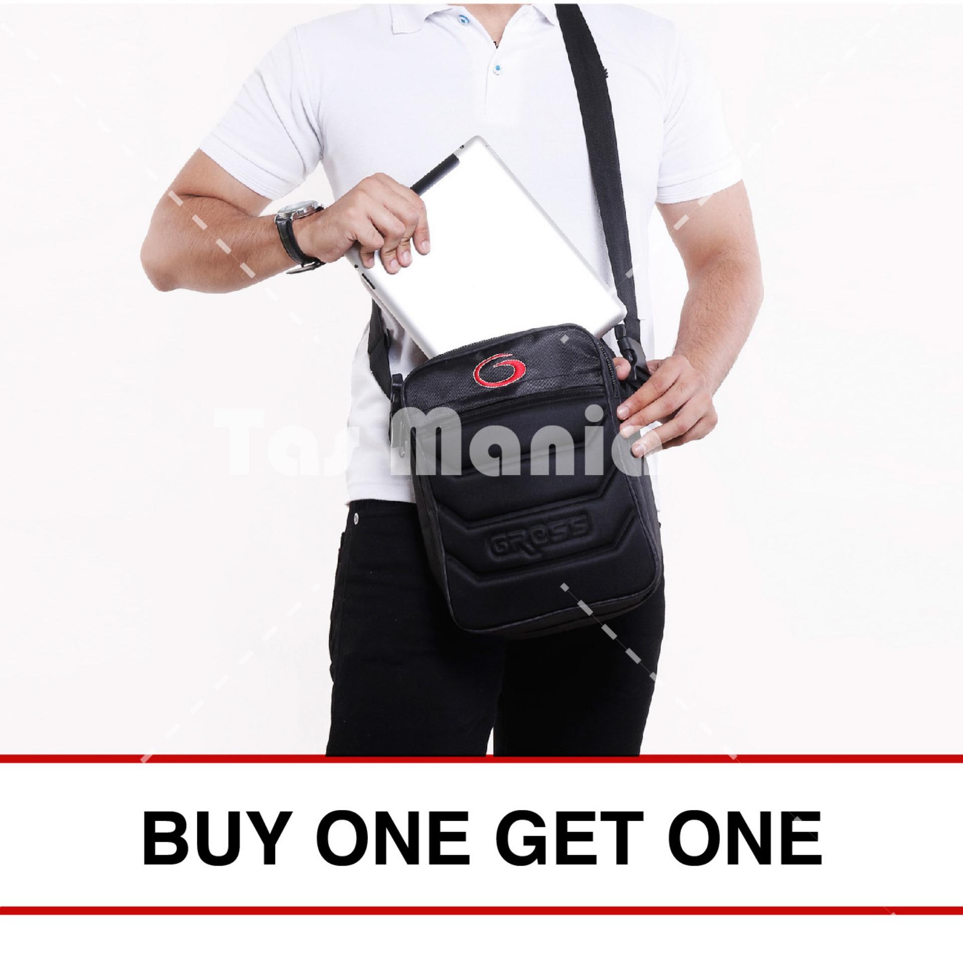 Gress Skywalkgress Tas Selempang Pria - Black - Buy Get One 88