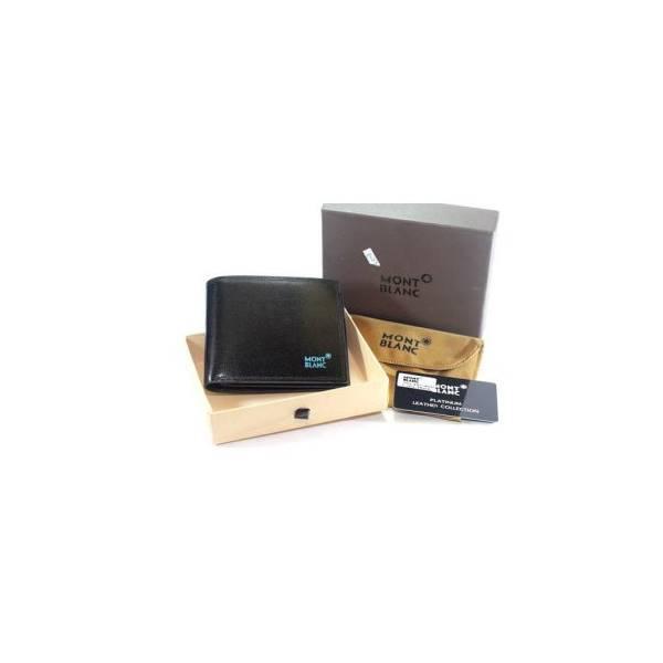 DOMPET KULIT PRIA IMPORT BRANDED MONT BLANC 187-003 BLACK