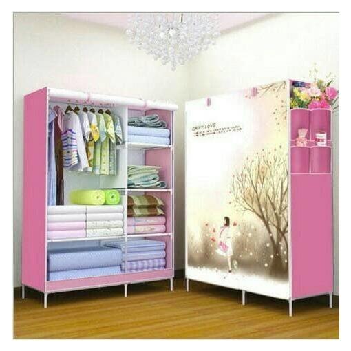Rak Baju Medium 3D / Medium Cloth Rack Multifungsi / Rak Baju Unik - Random Karakter