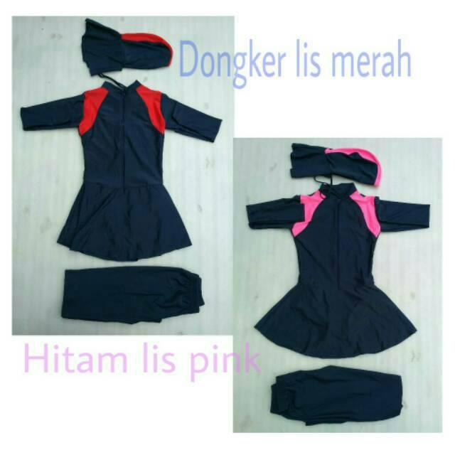 Baju renang muslim SD 6,7 8 tahun