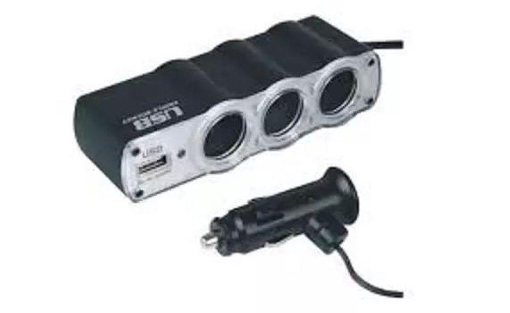 Fitur Usb Lighter 3 Socket 2 Usb Port Cigarette Car Usb 