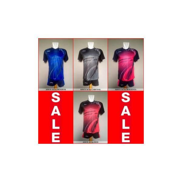 Setelan Voli / Volley Asics AC02 (Baju Kaos Celana)