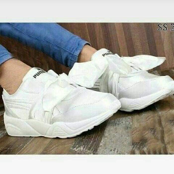 SEPATU WANITA PUMA BOW PUTIH Murah Casual Grosir