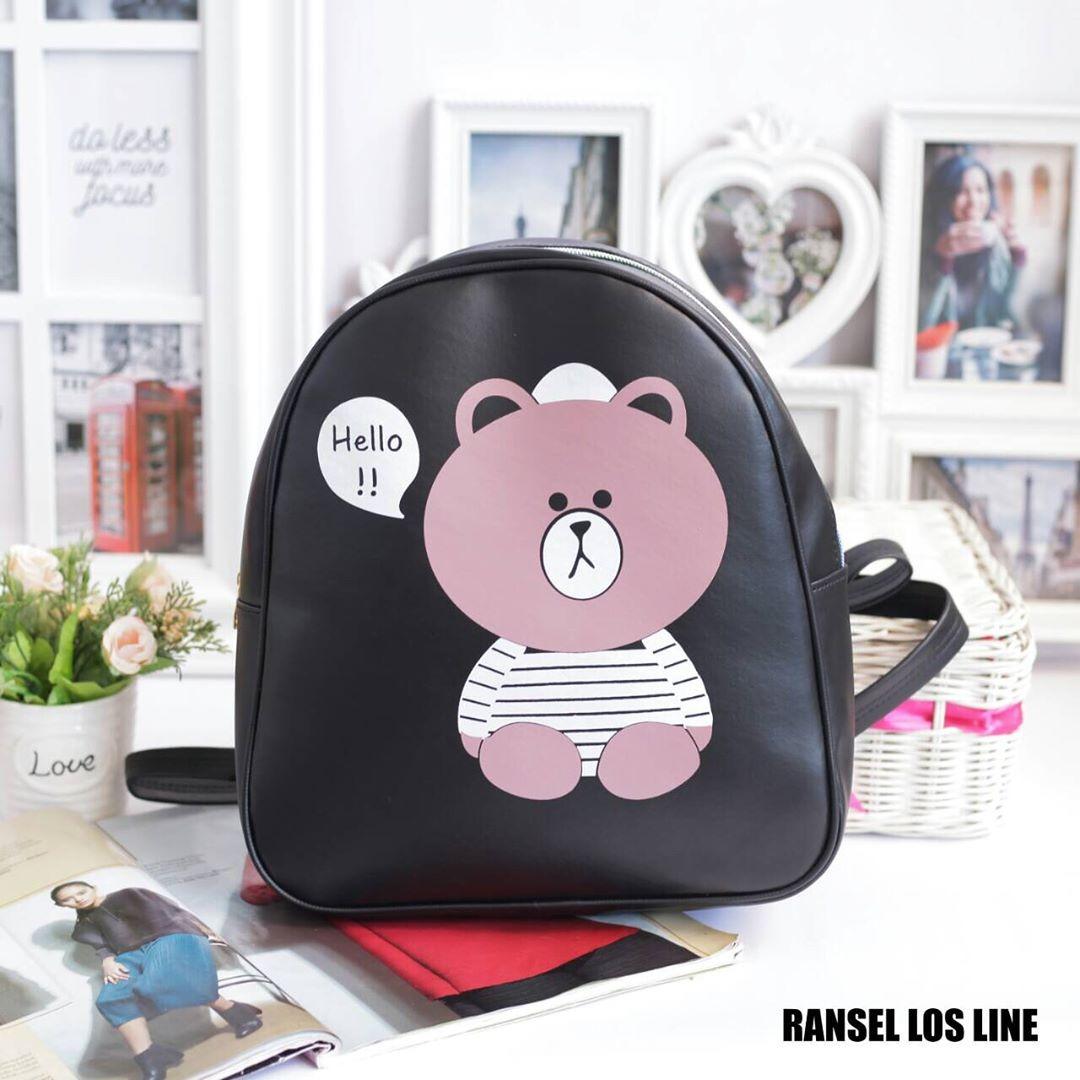 Lazada Promo Tas Ransel Los Line Warna Hitam