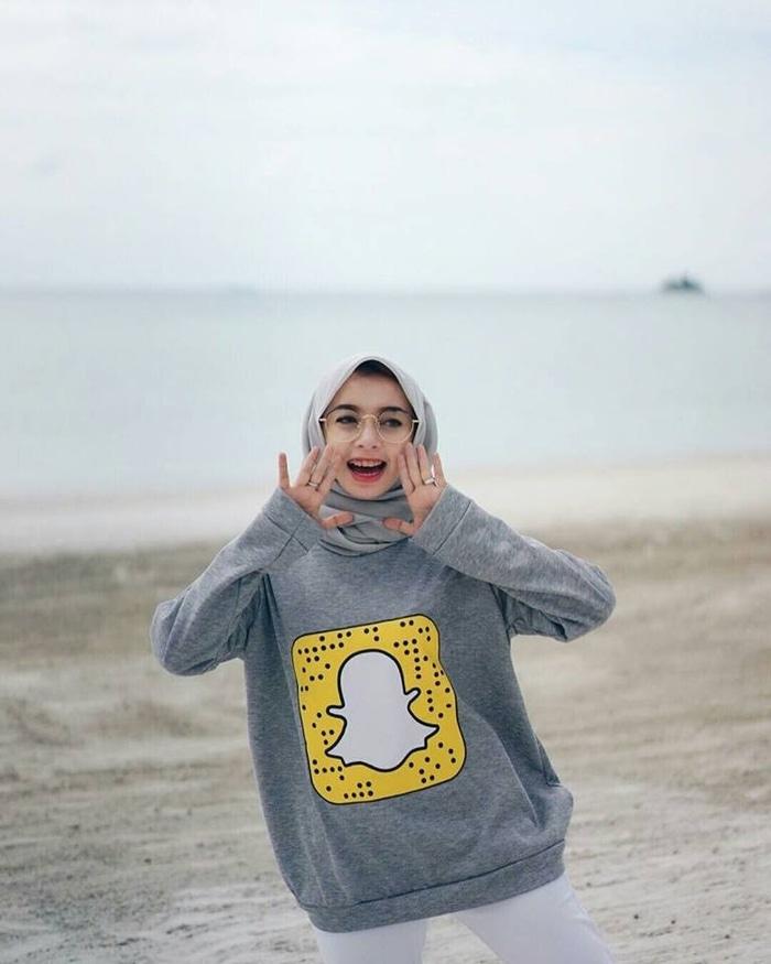Terlaris Jaket Wanita SNAPCHAT ABU