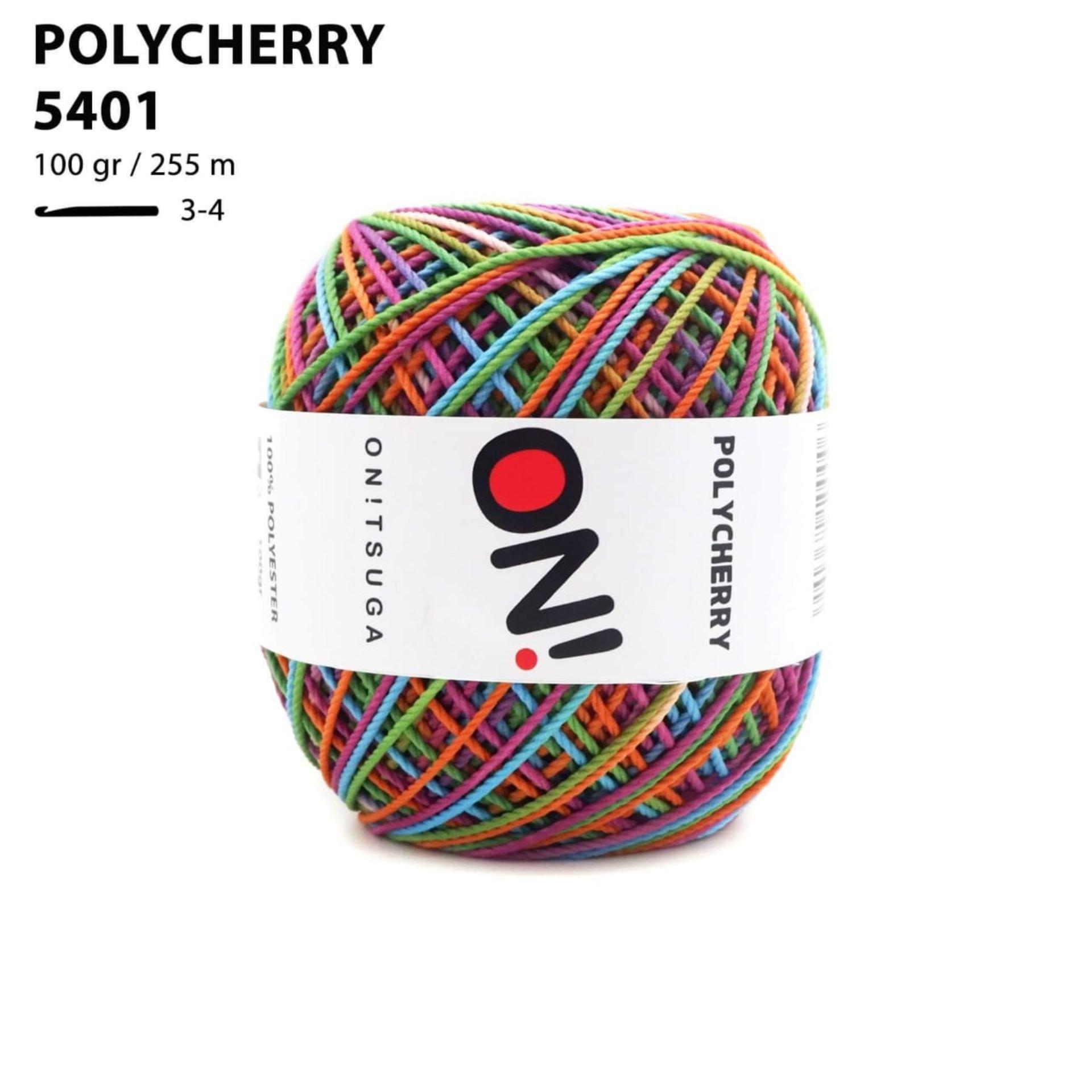 Lady Shop Benang Rajut Polyester Polycherry Onitsuga Sembur / Benang Gradasi