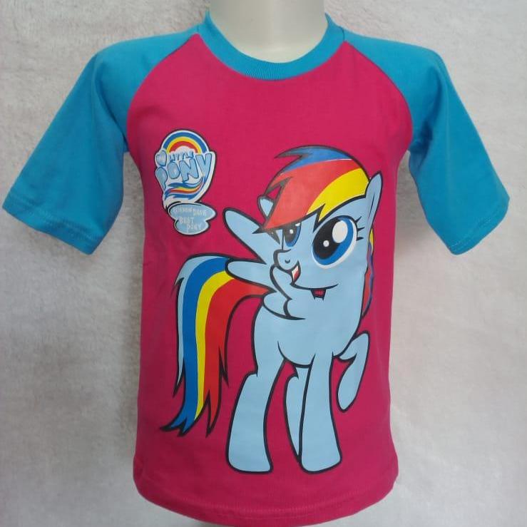 Kaos/Baju Anak Karakter Kuda Poni Pink