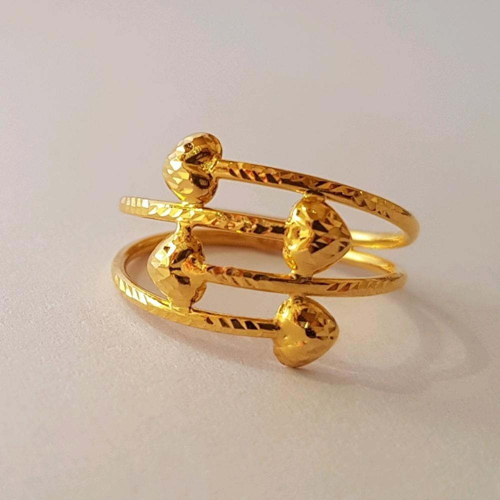 Cincin Emas Asli Kadar 875 Stack Love