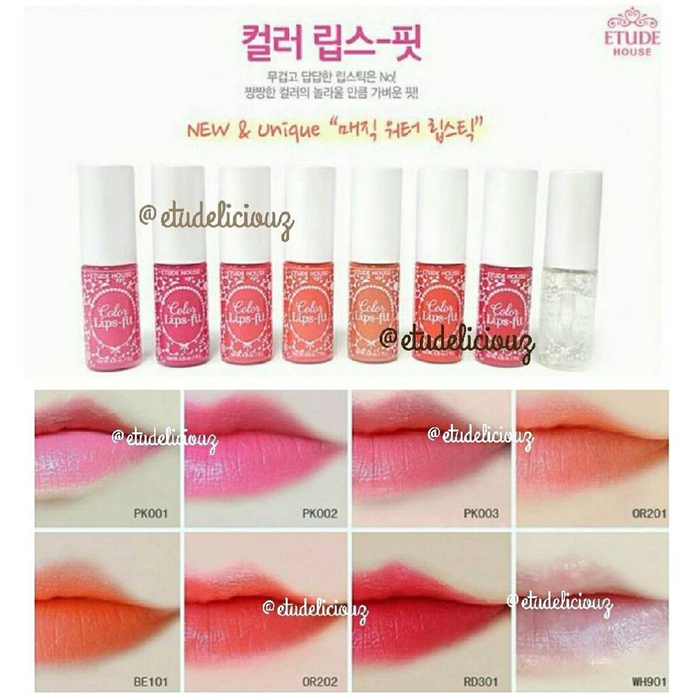 COLOR LIPS FIT ETUDE HOUSE MAKEUP MEKE UP PERONA PEMERAH BIBIR LIPSTICK LIPSTIK LIP TINT LIP LINER LIP GLOSS ORIGINAL - OR201