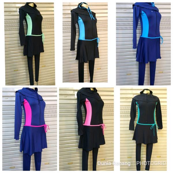 Baju Renang Muslim Dewasa Wanita Muslimah Panjang Polos