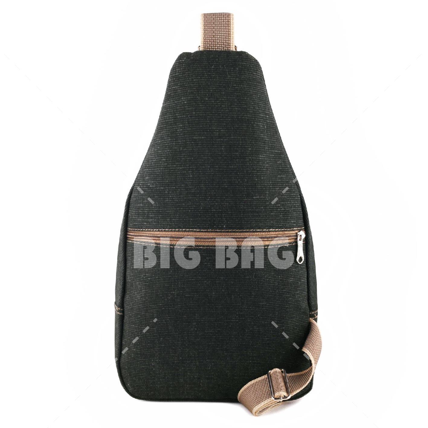 ... Tas Selempang Baepack SPORTS - Slingbag Canvas - Dark Green - Tas Sandang Pria Tas Messenger
