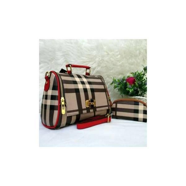 Obral Tas Yoyo Burberry Import Set Dompet Pouch Paket Murah
