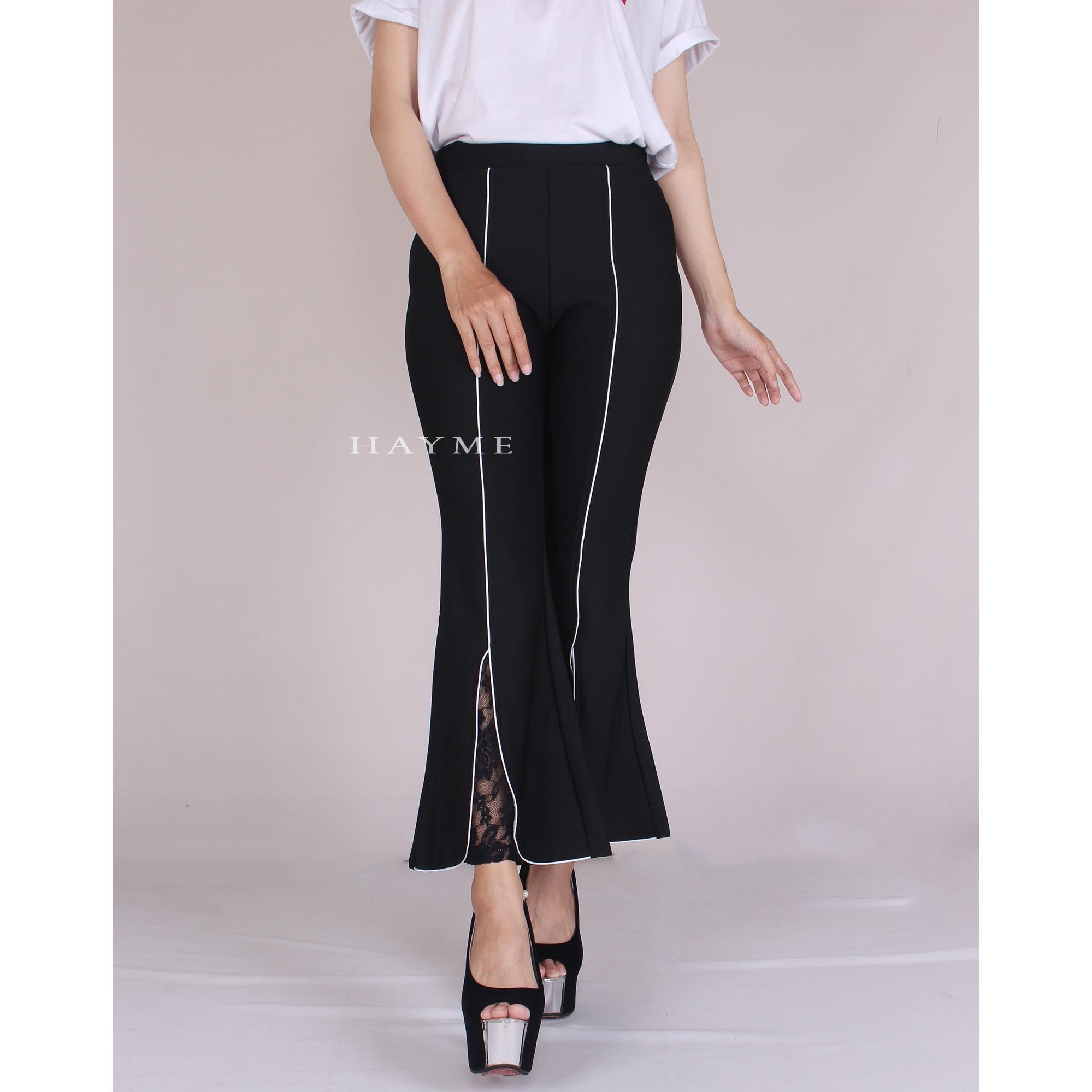 HaymeeStore Celana Cutbray Office Pants Import Bawahan Cutbrai Wanita Celana Premium Wedges Cewek