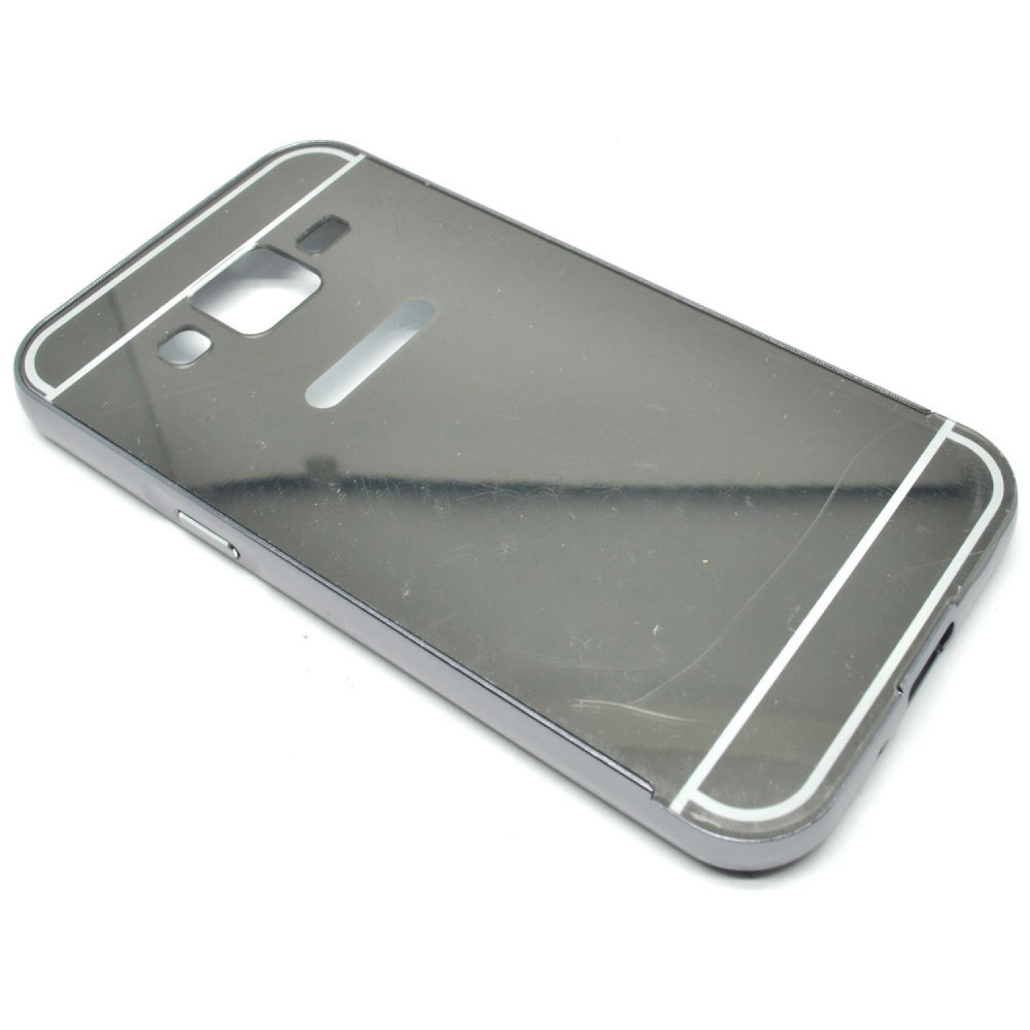 Casing HP Aluminium Bumper Hardcase with Mirror Back Cover for Samsung Terbaru