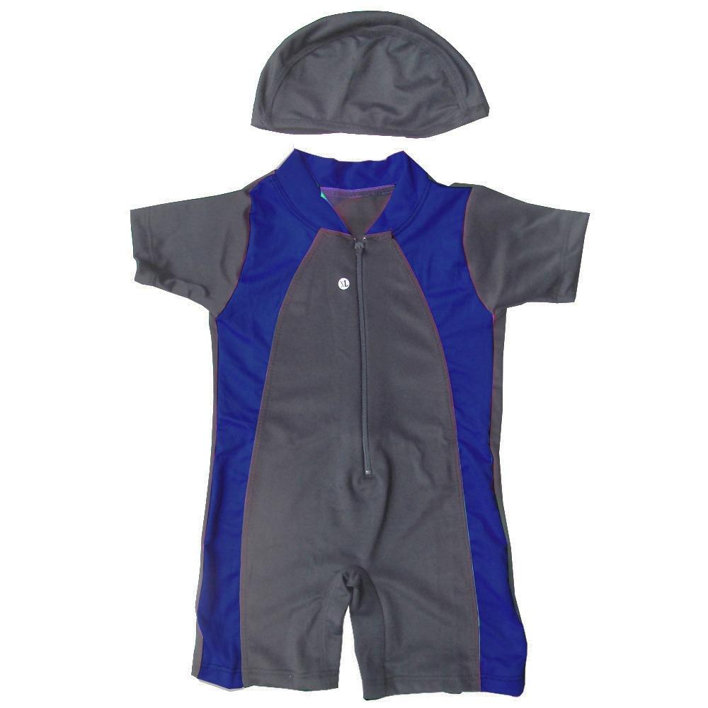 Baju Renang Bayi Unisex dengan Topi