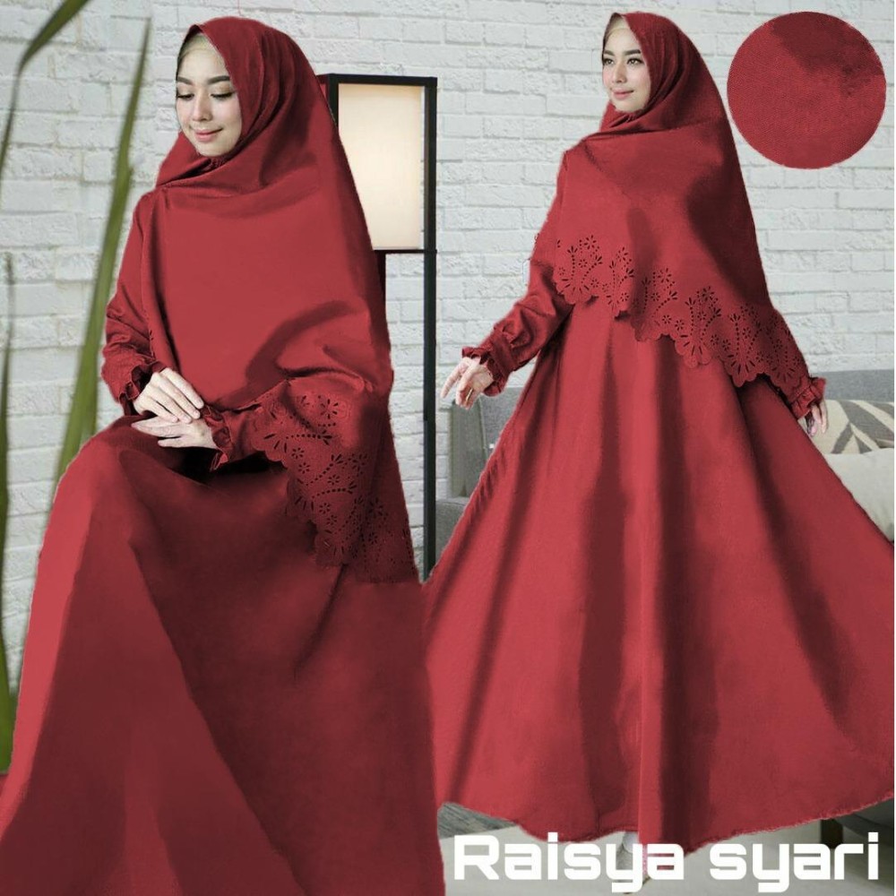 Trexco GAMIS SYARI / MOTIF LASER / RAISYA DRESS / BAJU WANITA / BAJU MUSLIM / DRESS GAMIS / GAMIS KATUN (5 Warna)