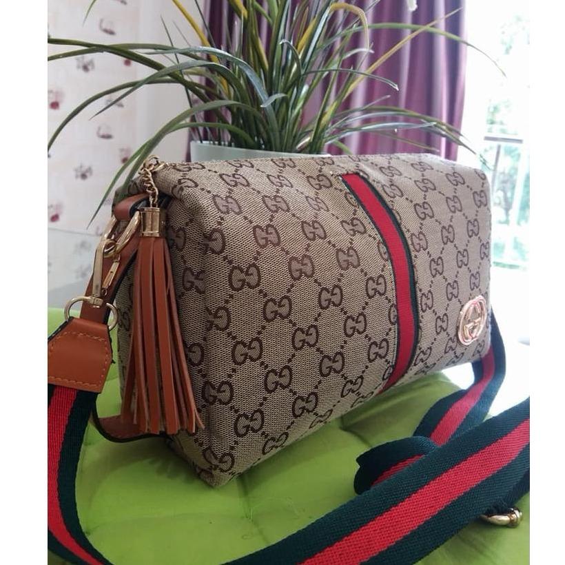 TAS WANITA GUCCI SLING GUCCI KANVAS TAS SELEMPANG