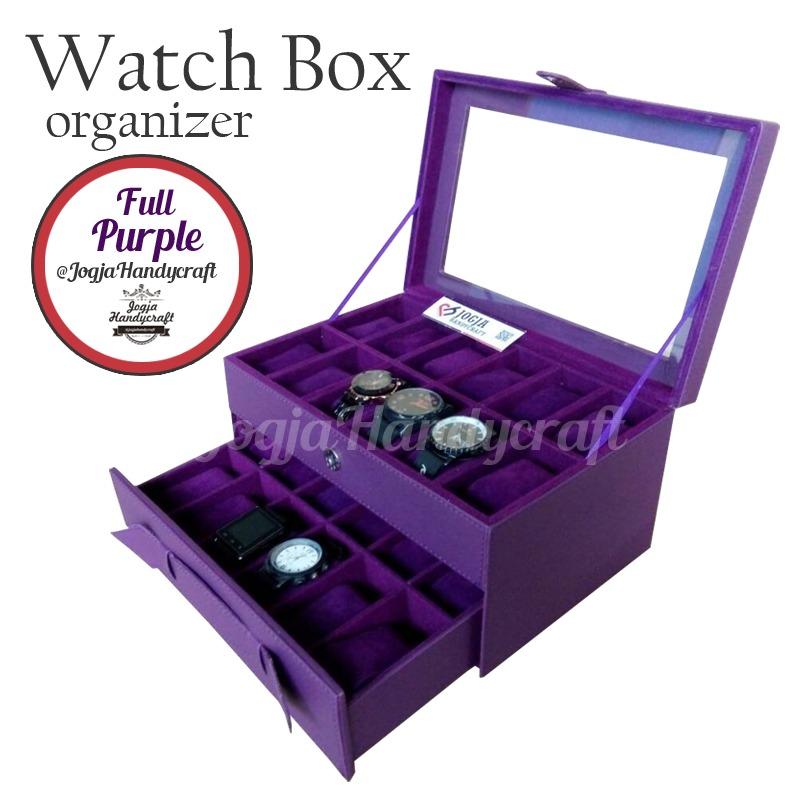 Watch Box Organizer - Kotak Tempat Jam Tangan Susun Isi 24