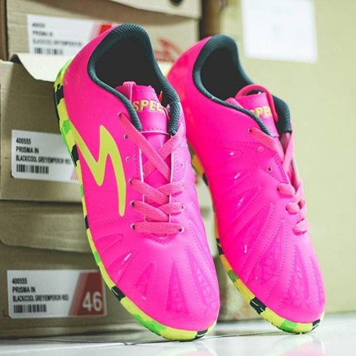 Sepatu Futsal Specs Tomahawk IN - Pink/Zest Green