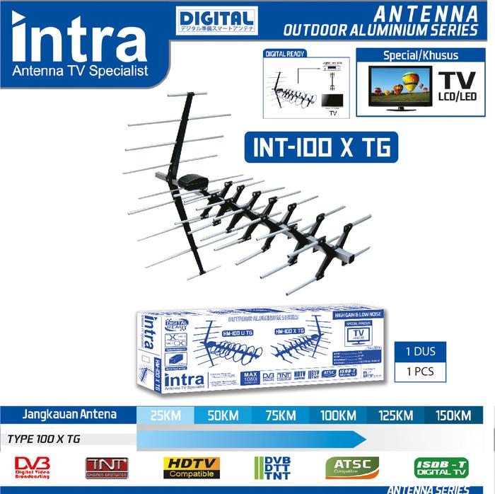 Antena TV Outdoor Digital INTRA INT-100X TG Best FOR LCD & LED TV