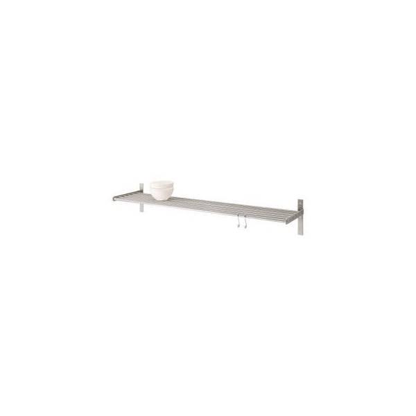 Jual IKEA GRUNDTAL Wall Shelf - Rak Dinding - Stainlees Steel- 80Cm RZ