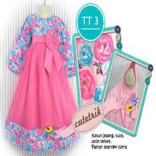 Baju Gamis Anak Cutetrik Oh Baby Tile usia 3-7 th..