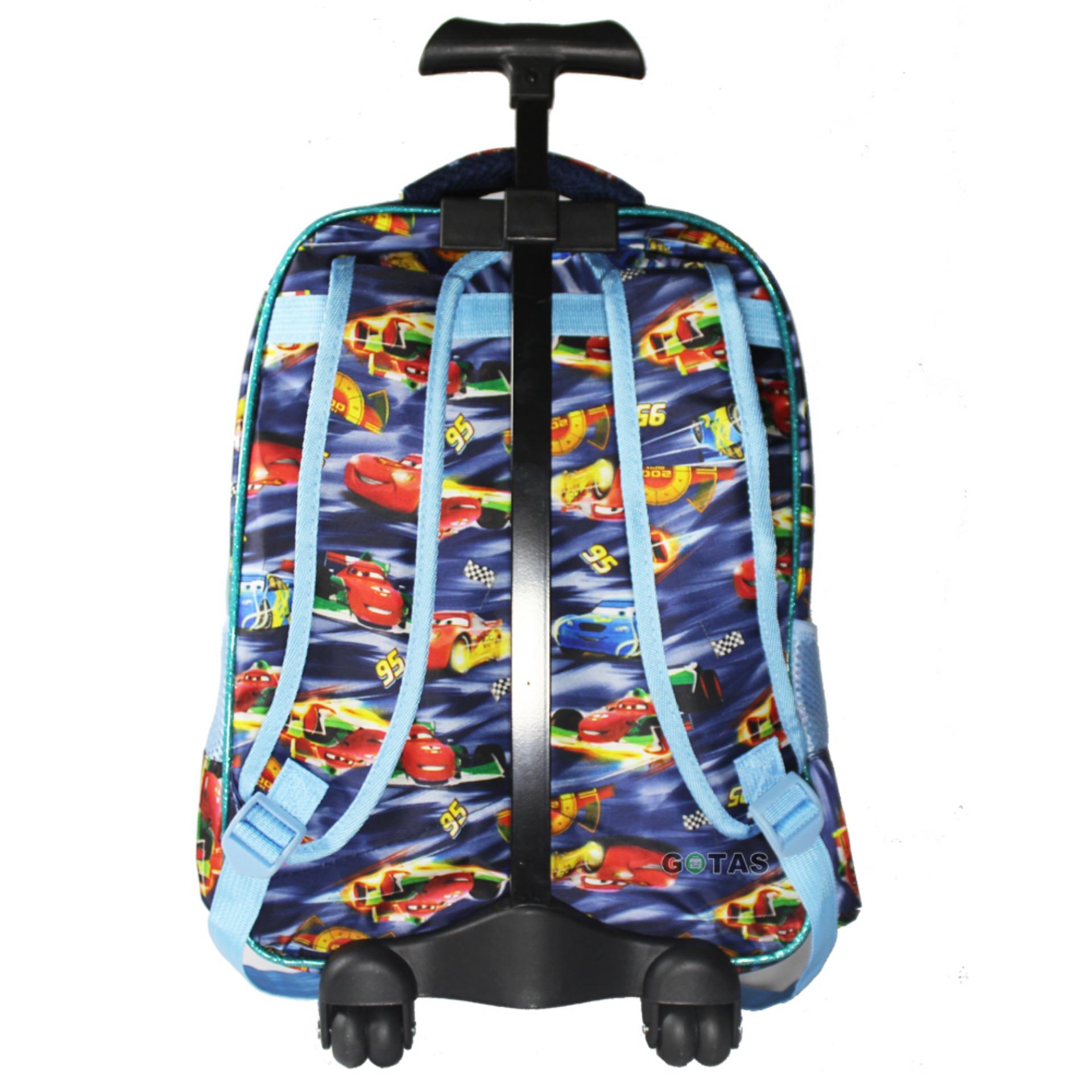 Kelebihan Tas Trolley Anak Sekolah Cars 7 Dimensi 3 Kantong Troli Tas Trolley Anak Sekolah Cars 7 Dimensi 3 Kantong Troli Lampu Music 4