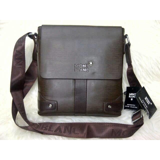 Tas Selempang Pria/Wanita Montblanc/ 2Muka Kulit Import Super. - Xb4udb