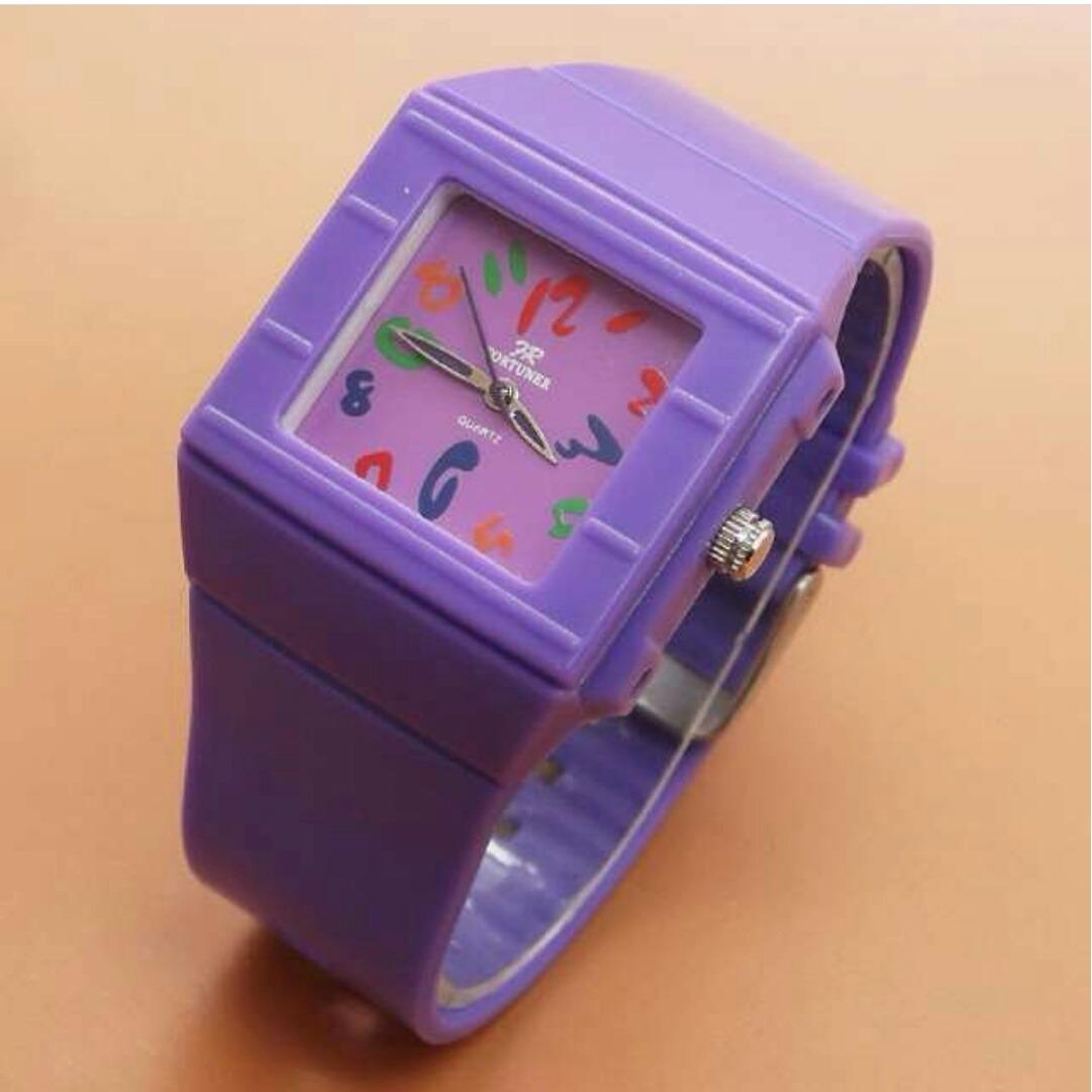Fortuner Original - Jam Tangan Wanita & Pria FR 3465 NC - Bahan Tali Rubber - Analog Water Resist 50 M Model Terbaru