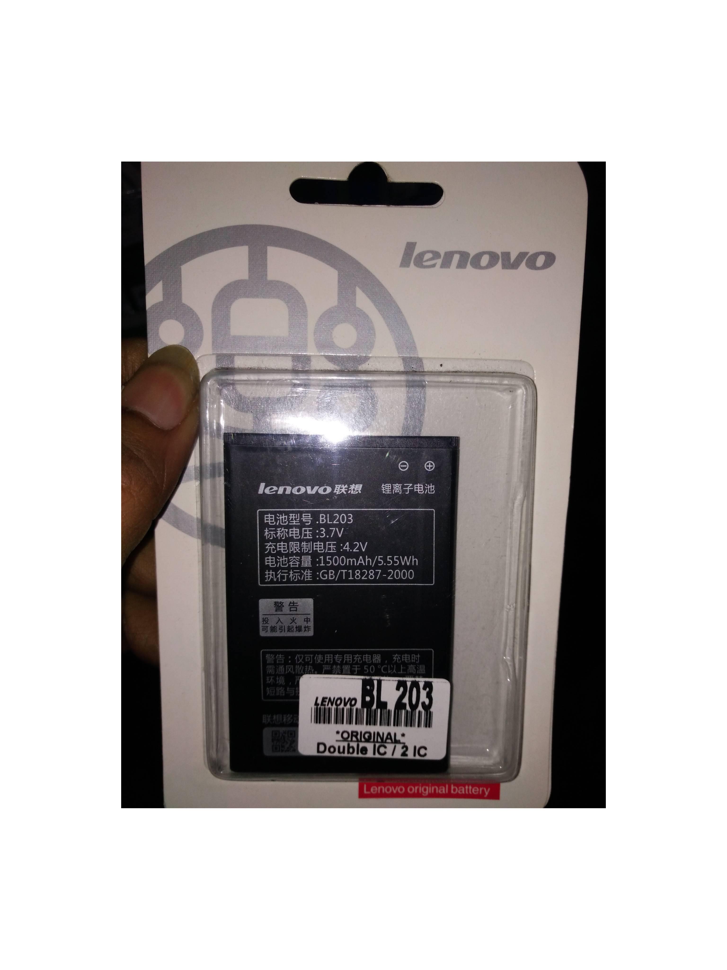 Baterai Lenovo BL- 203/ BL- 214, A369I/ A316 ORIGINAL
