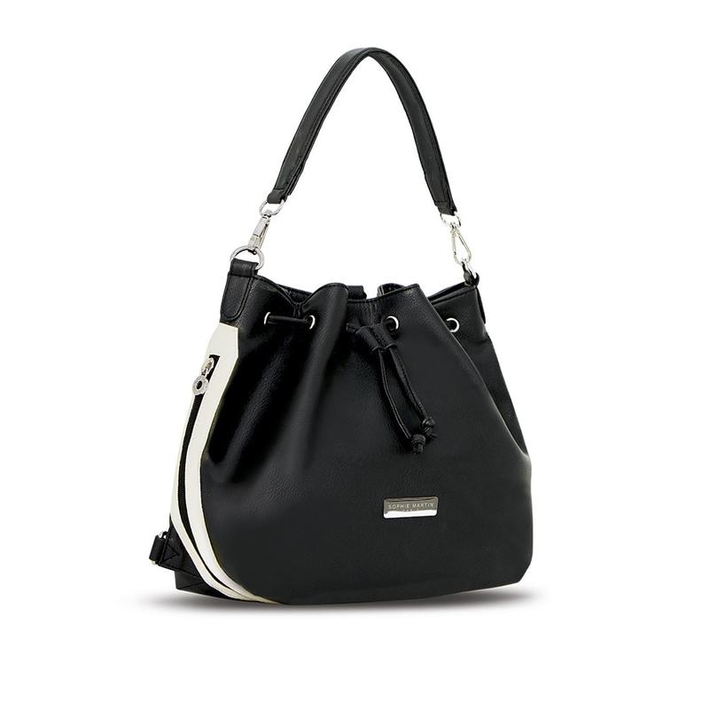 TAS SELEMPANG WANITA SOPHIE MARTIN DOMENCA T3989B5 HITAM KULIT IMPOR A
