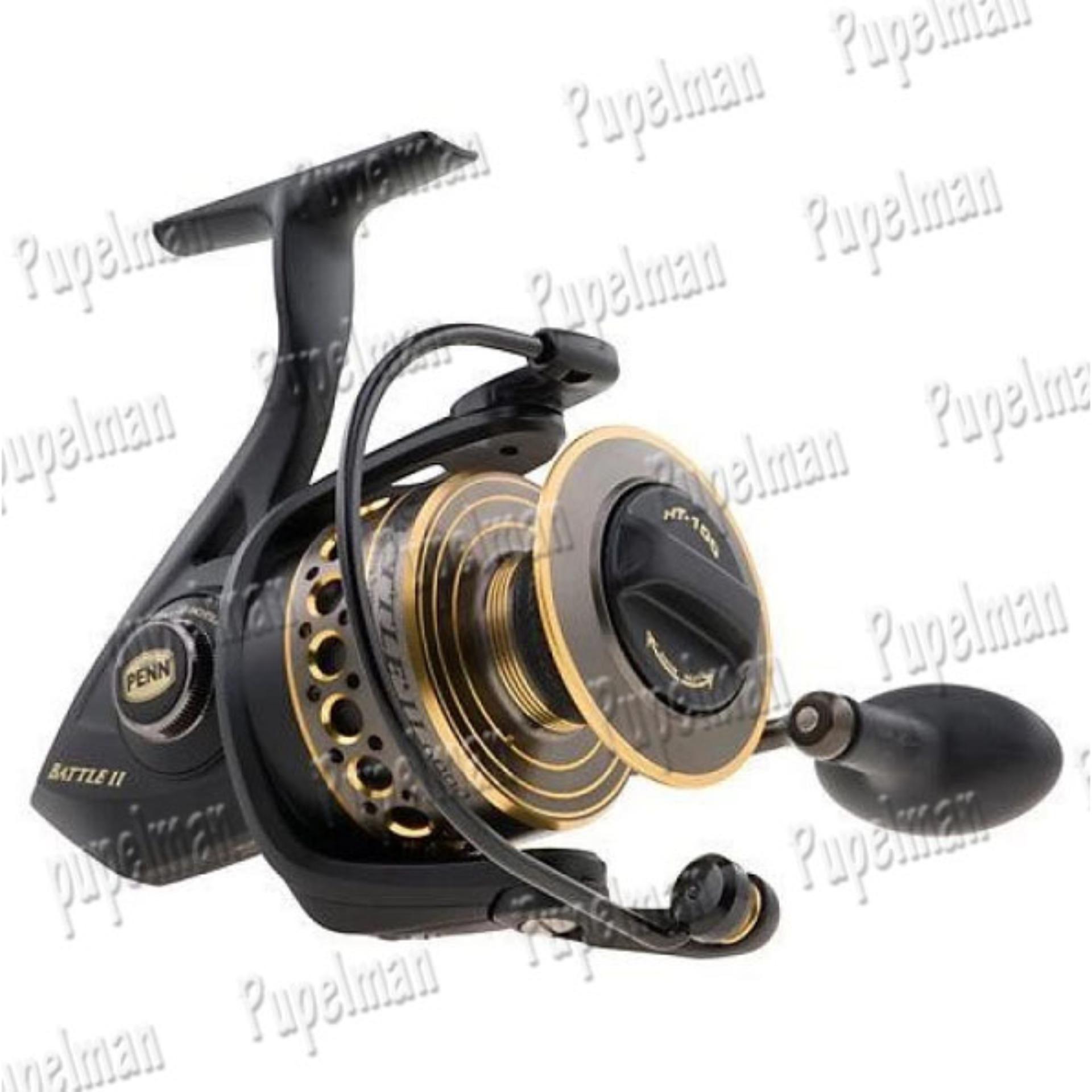 Reel PENN Battle II 6000 Gear Ratio 5 6 1 Reel Pancing Gulungan Reel Spinning Pancing Rel Senar Pancing Nilon Tali Umpan Joran Pancingan Mancing Mania Air Laut Tawar Makanan Makan Pakan Ikan Battle 2