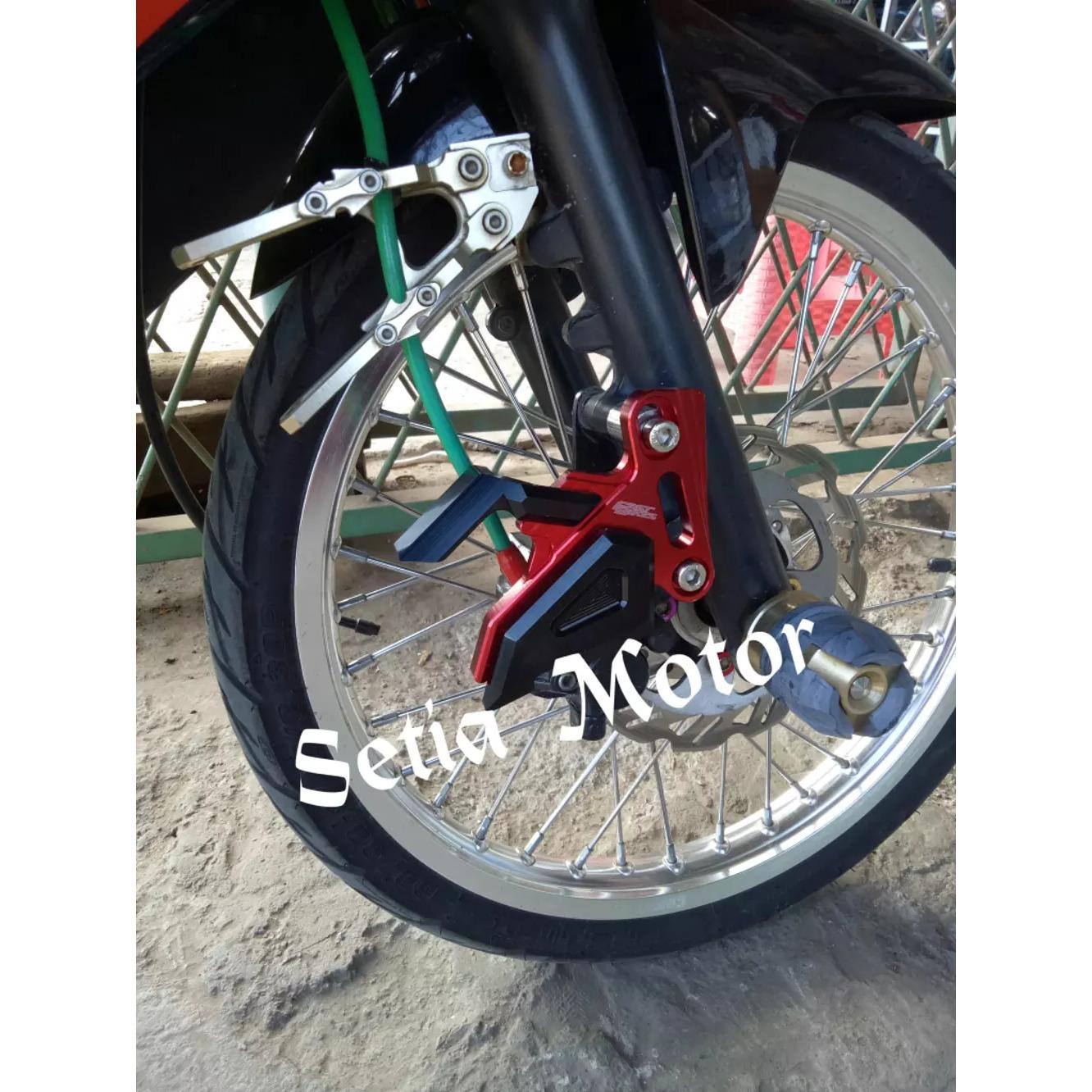 TERLARIS Cover/Tutup Kaliper/Caliper Motor Ninja R 150, Ninja RR, Satria Fu, Shogun, Smash, Satria Fu Injeksi, Jupiter Z, Vega Lama, Fizr, Nmax, Mx King, Vixion Old/Nva/Nvl, Yamaha R15, Xabre, Byson Variasi Tutup TOKO RISBAS