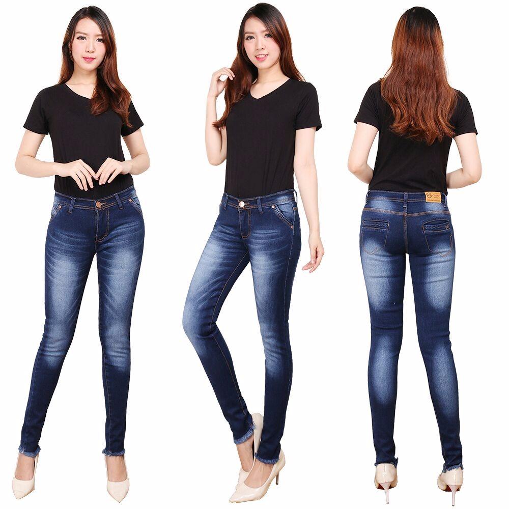 Cek Harga Baru Celana  Jeans  Sobek Wanita Model  Terbaru 