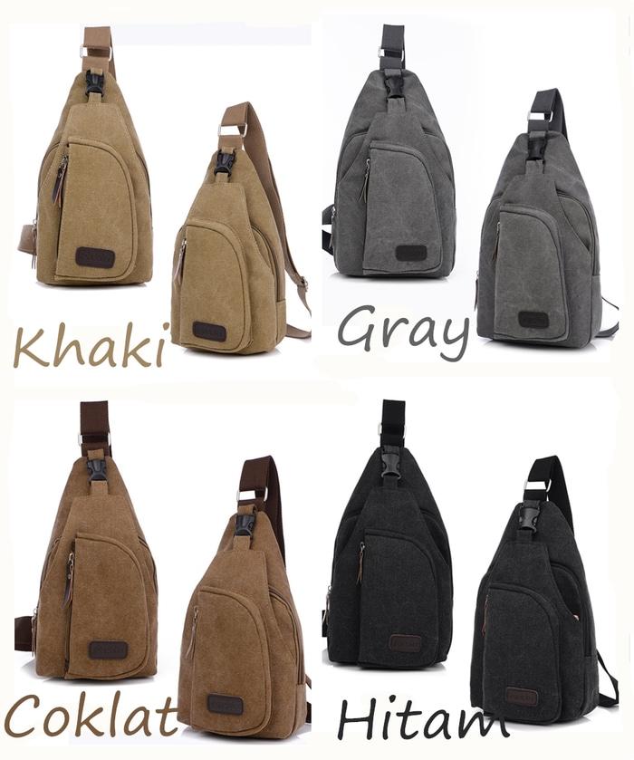 Tas Tas Selempang Branded Wanita Cantik Berkelas Tas Selempang ala Polisi Ganteng Bahan Kanvas Sling Bag Shoulder Strap