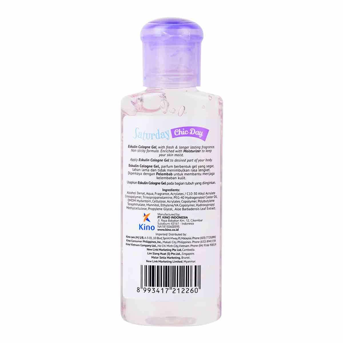 Eskulin Cologne Gel Day Saturday Bottle 100 mL - 2