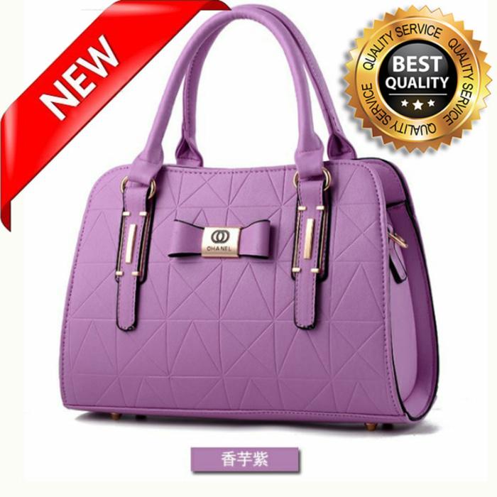 Tas wanita import chanel handbag tas bahu tas selempang 044 ungu