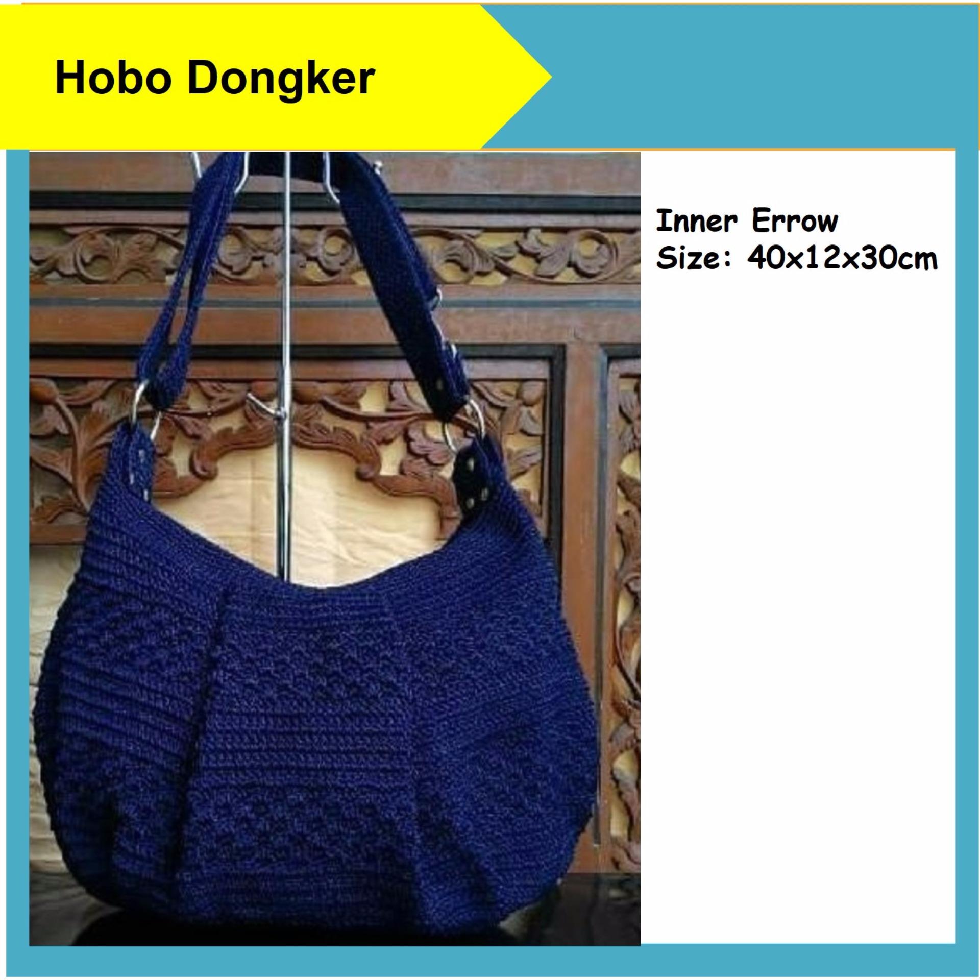 Detail Gambar Tas Rajut Wanita Hobo Coklat Terbaru