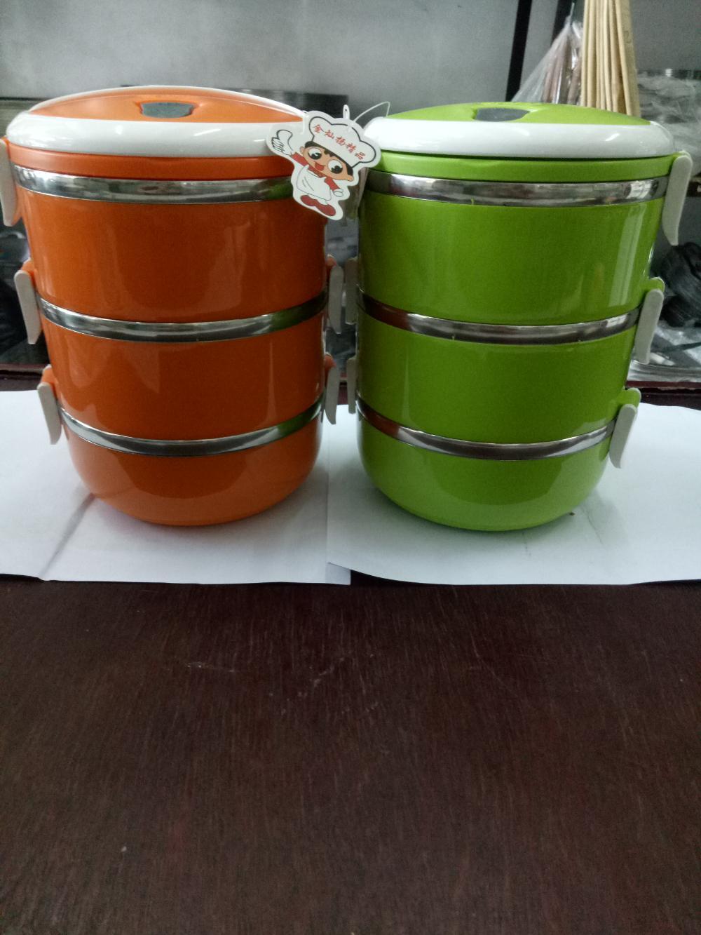 Rantang atau lunch box susun tiga stainlees steel di lapak Erlina erlina507