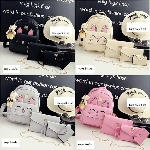 azkashoes Tas Wanita BagPack 4in1 Vanesa Tanpa Boneka