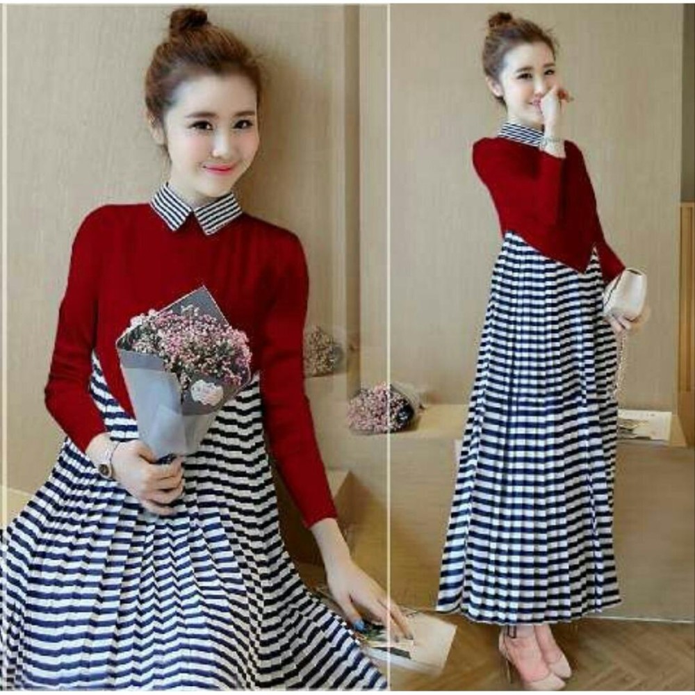 xavier maxi / maxi Simple Elegant / Baju Muslim Wanita / maxii / dress maxi korea / dress panjang / gaun panjang / gaun pesta kondangan / dress pesta