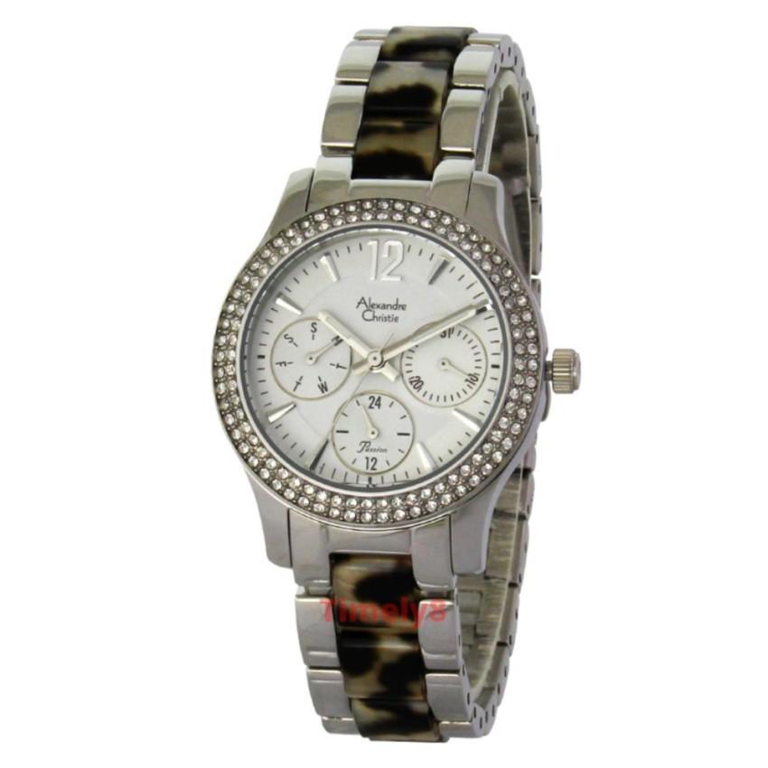 Alexandre Christie Ladies Passion AC 2463 SIL LEOPARD - Jam Tangan Wanita