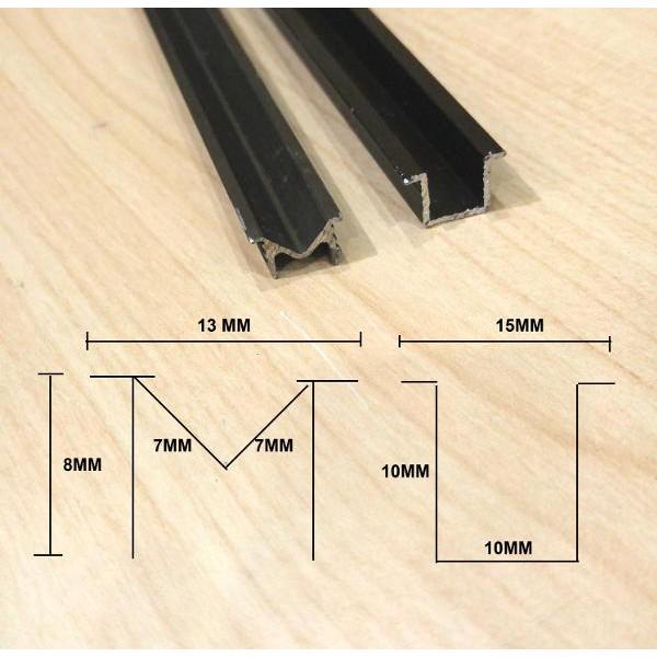 Rel Sliding M dan U ( 1 set 3 mtr ) / Rel Pintu Lemari Geser