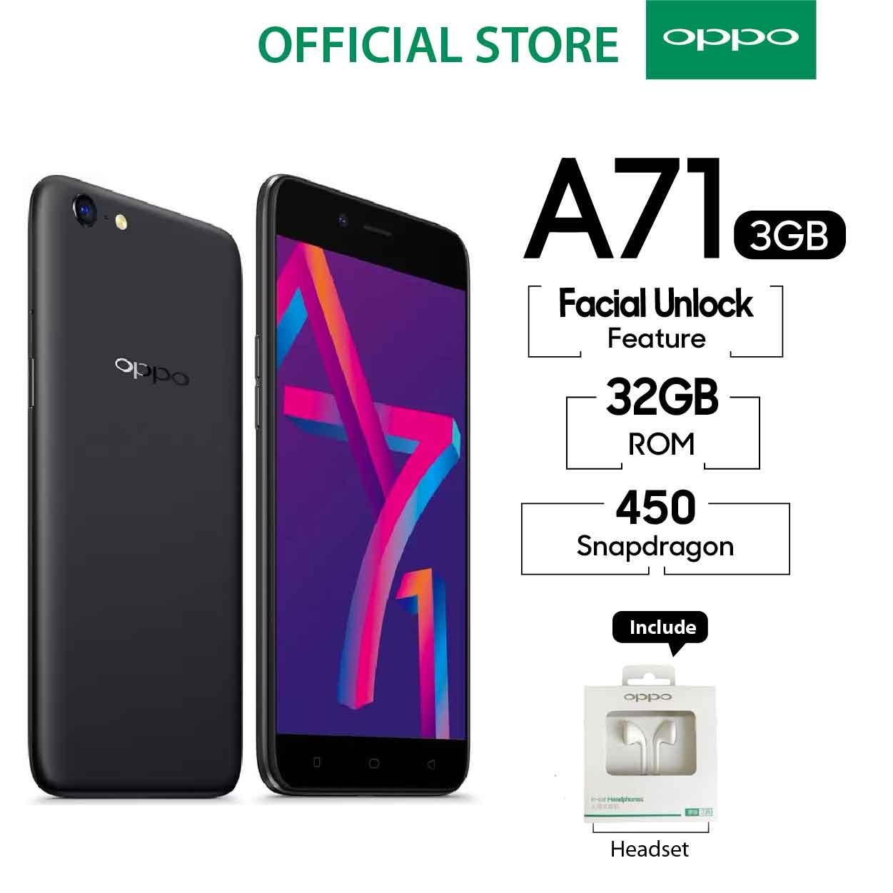 Oppo A71 3GB/32GB Black – Speedy Operation (Garansi Resmi Oppo Indonesia, Cicilan Tanpa Kartu Kredit, Gratis Ongkir)